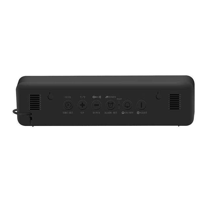USB LED 3D Music Dual Alarm Clock Thermometer Temperature Date HD LED Display Electronic Desktop Digital Table Clocks - MRSLM