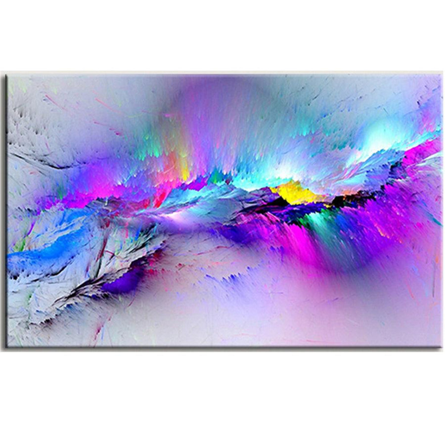 Abstract Clouds Colorful Oil Painting Wall Multi Size Canvas Hanging Pictures Living Room Home Bedroom Ornament - MRSLM