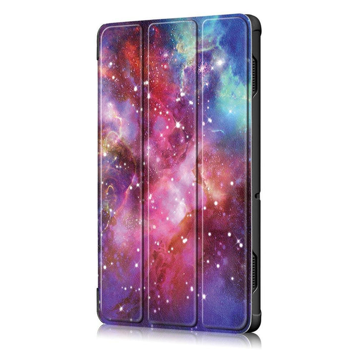 Tri-Fold Printing Tablet Case Cover for Lenovo Tab E10 Tablet - Milky Way galaxy - MRSLM