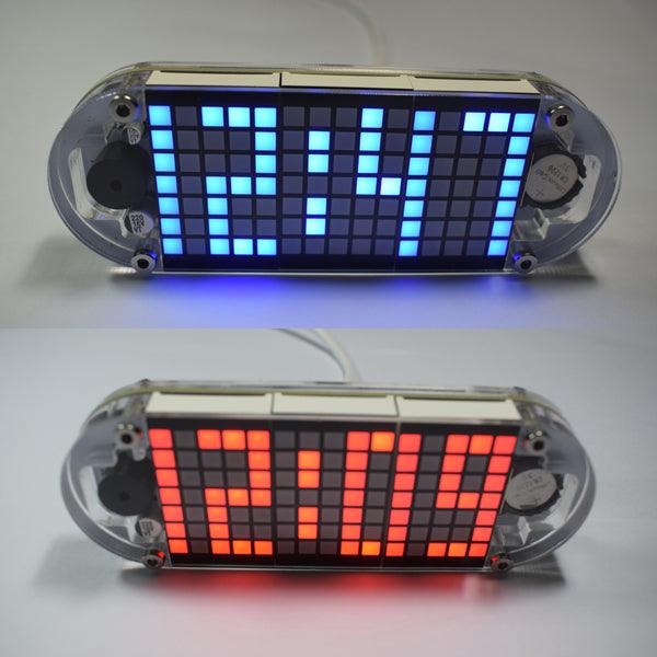 Geekcreit® DIY DS3231 Touch Key Precision High Brightness LED Dot Matrix Display Desktop Alarm Clock Kit - MRSLM