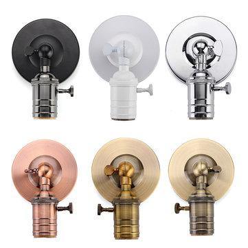 E27/E26 Modern Edison Vintage Ceiling Light Wall Lamp Bulb Holder Socket Sconce - MRSLM