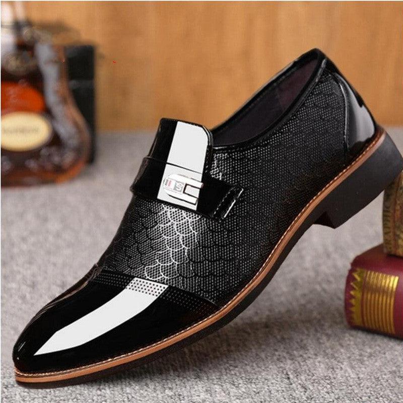 New embossed men's leather shoes - MRSLM