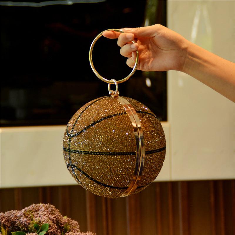 Women's Rhinestone Ball Crossbody Evening Bag