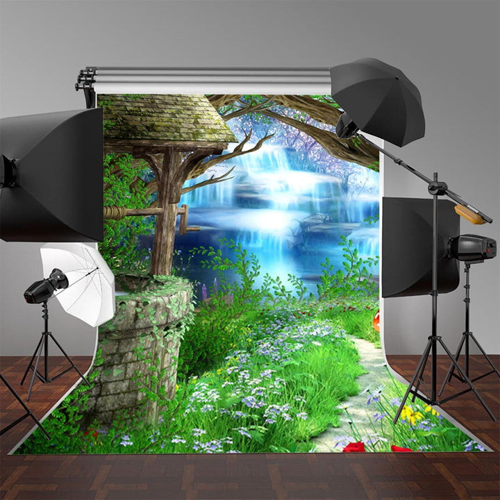 5x7ft Vinyl Fairy Tale Houwse Photography Backdrop Background Studio Photo Prop - MRSLM