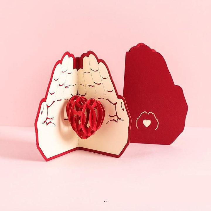 3D Laser Cut Handmade Sakura Kissing Lover Paper Invitation Greeting Card - MRSLM