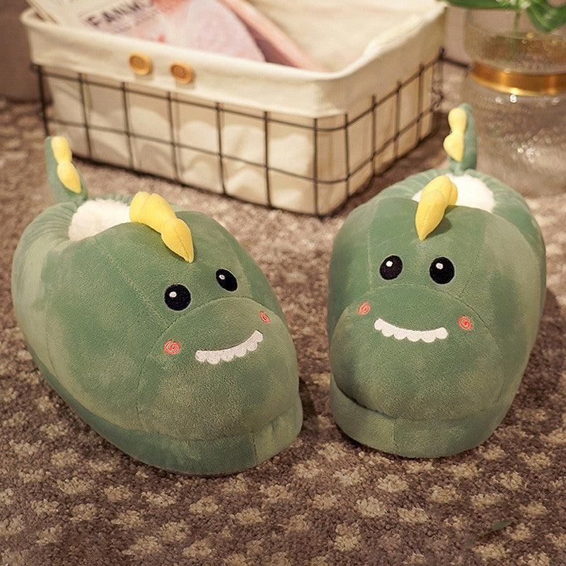 Cute plush home slippers, view 10 - MRSLM