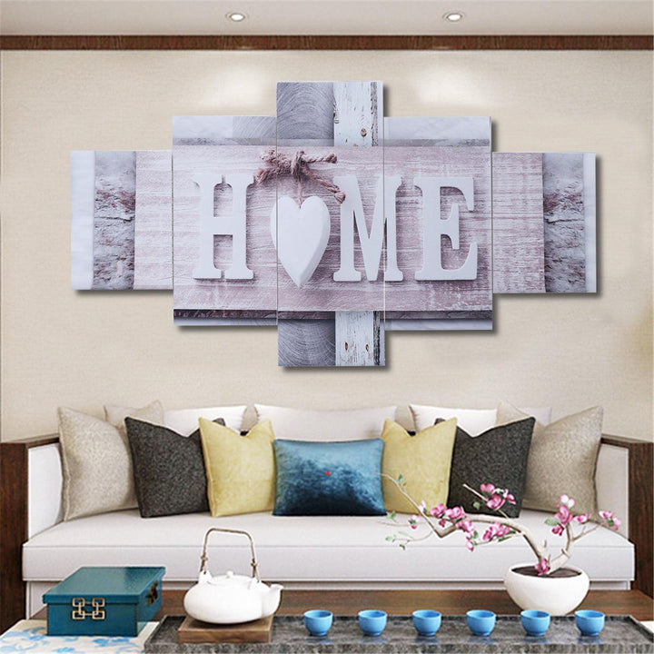 Modern Abstract Canvas Painting Wall Art Poster Prints On Canvas 5pcs for Living Room Home Decoration Supplies - MRSLM