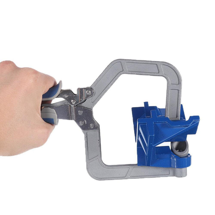 Drillpro 2 Pack Auto-adjustable 90 Degree Corner Clamp Face Frame Clamp Woodworking Clamp - MRSLM