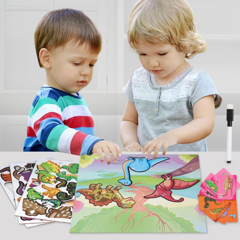 Early Childhood Education Puzzle Magnetic DIY Toy Three-dimensional Puzzle Classic Toys For Children - MRSLM
