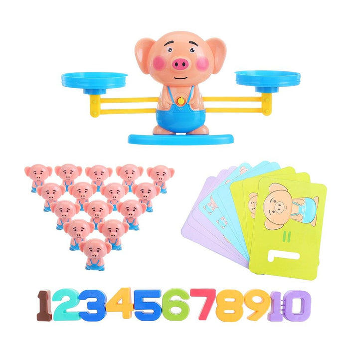 Animals Number Balance Math Toys Educational Toys Preschool Toddler Balancing Mathematics Game - MRSLM