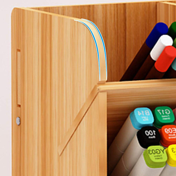 Pencil Pen Holder Storage Box Rack Desk Stationery Density Plate Desktop Organizer - MRSLM