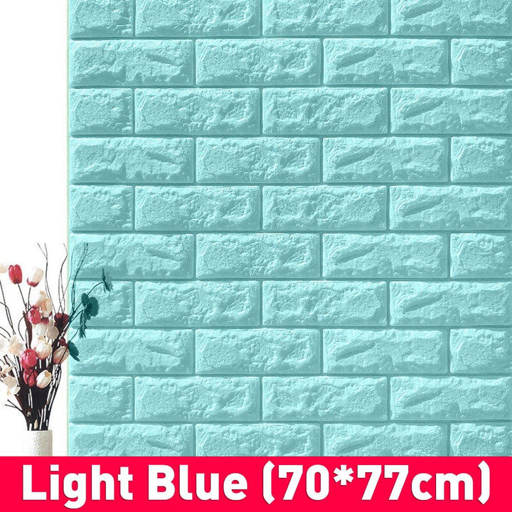 3D DIY Brick Pattern Wallpaper Waterproof Home Living Room Bed Room Kitchen Wallpaper - MRSLM