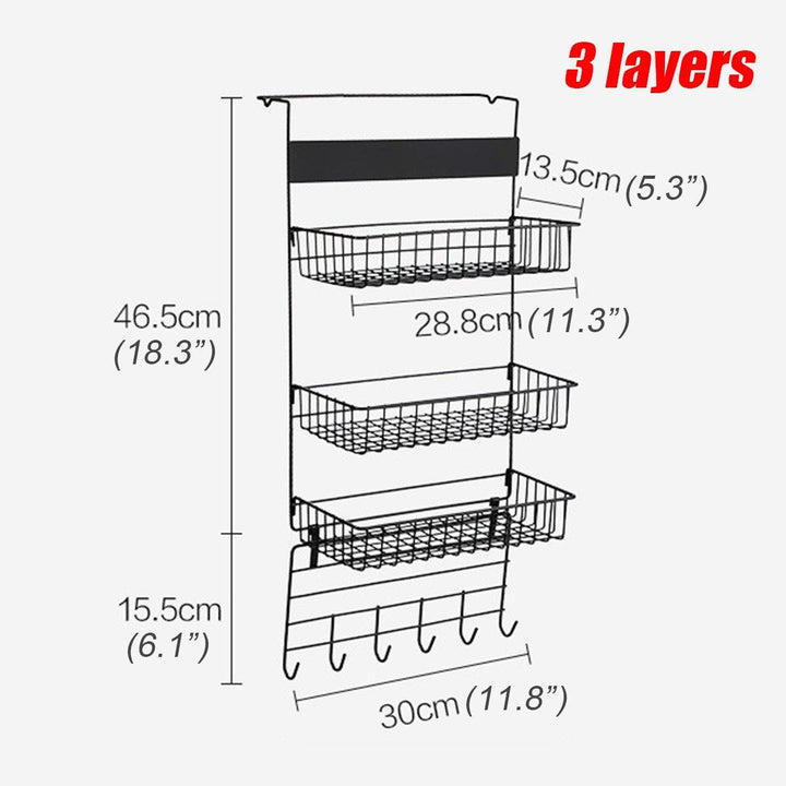 Refrigerator Rack Fridge Side Shelf Sidewall Holder Kitchen Organizer Storage Rack - MRSLM
