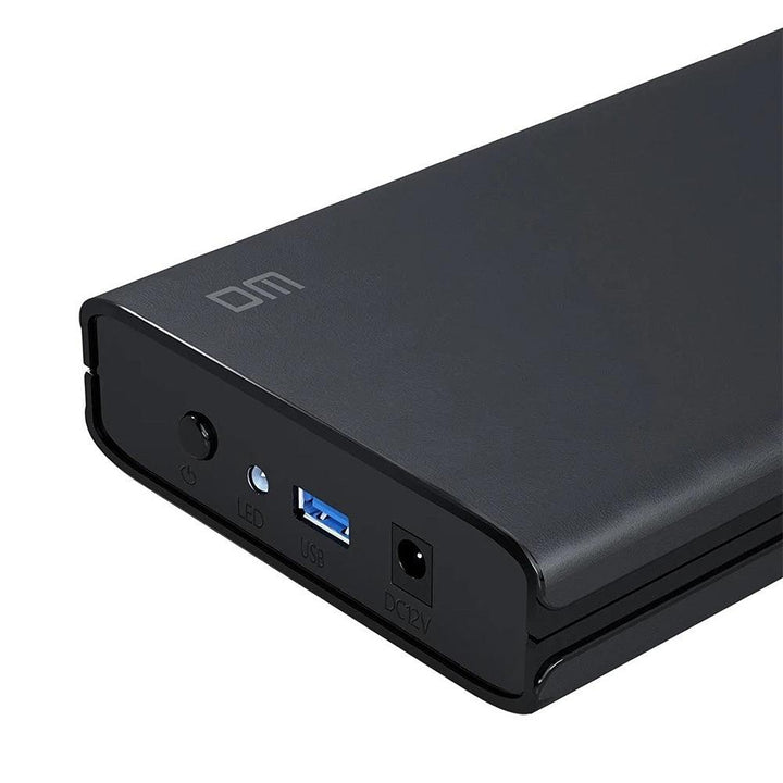 DM 3.5" 2.5" USB 3.0 SATA HDD SSD External Hard Drive Enclosure 16TB 5Gbps Hard Disk Box Case Shell Box HD035 (Black) - MRSLM