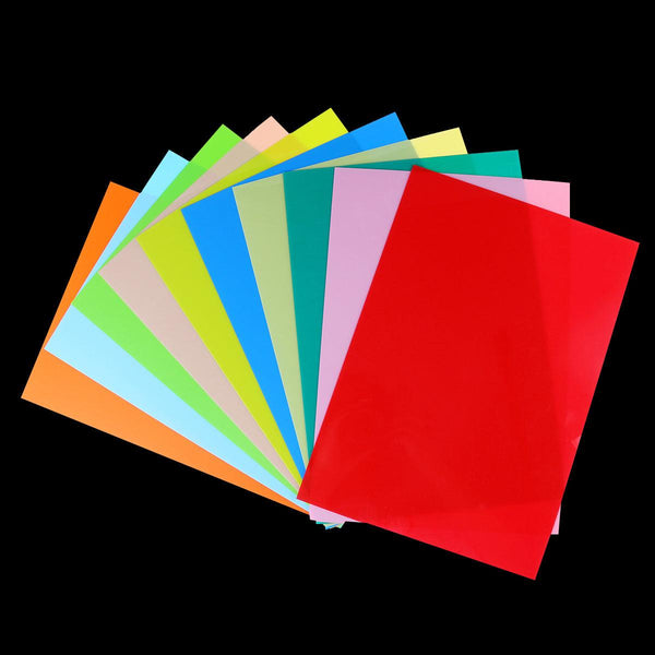 10Pcs A4 Size Multicolor Shrinks Film Plastic Sheet DIY Resin Decorating Unprintable Films Toys Craft Material - MRSLM