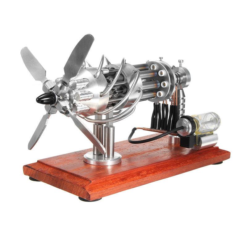 STARPOWER 16 Cylinder Hot Air Stirling Engine Motor Model Creative Motor Engine Toy Engine - MRSLM