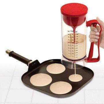 Cordless Electric Pan Cake Cup Cake Waffles Batter Mixer Dispenser Maker Machine - MRSLM