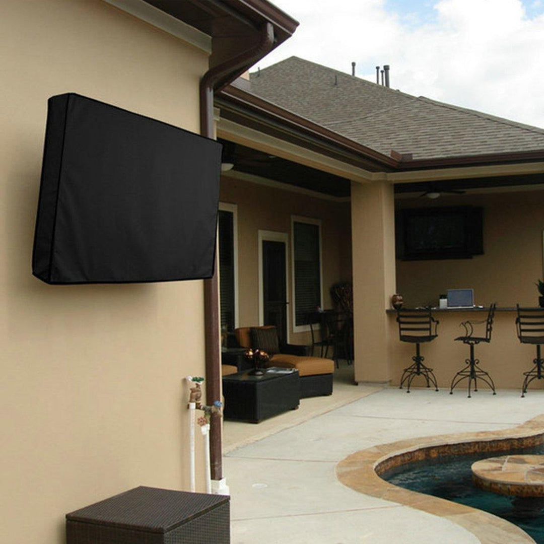 Outdoor Waterproof TV Cover Black Television Protector For 32'' to 70'' LCD LED - MRSLM
