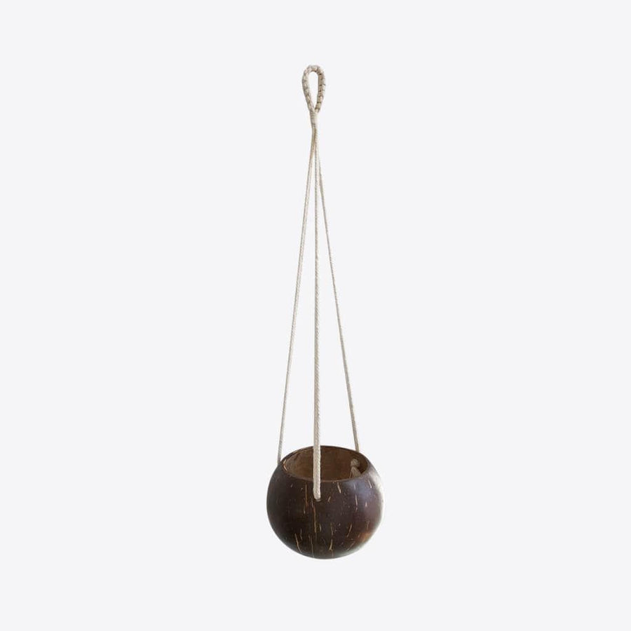 Coconut Macrame Hanging Planter - MRSLM