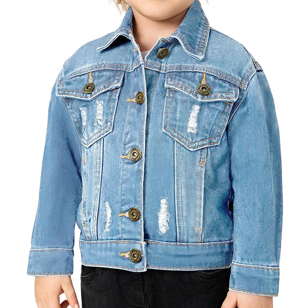 Sorry I Have Plans With Mom Toddler Denim Jacket - Cute Jean Jacket - Themed Denim Jacket for Kids - MRSLM