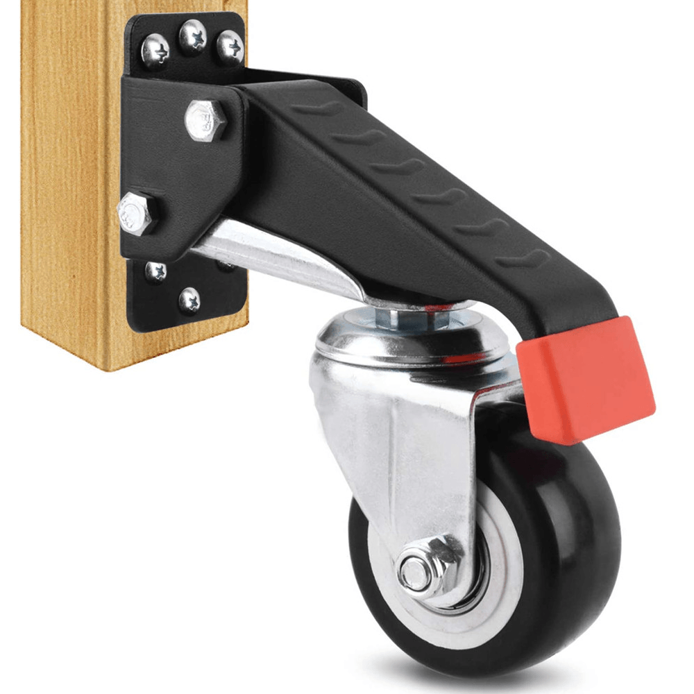 660 LBS Heavy Duty Workbench Casters Kit Retractable Caster Wheels for Workbenches Machinery and Tables - MRSLM