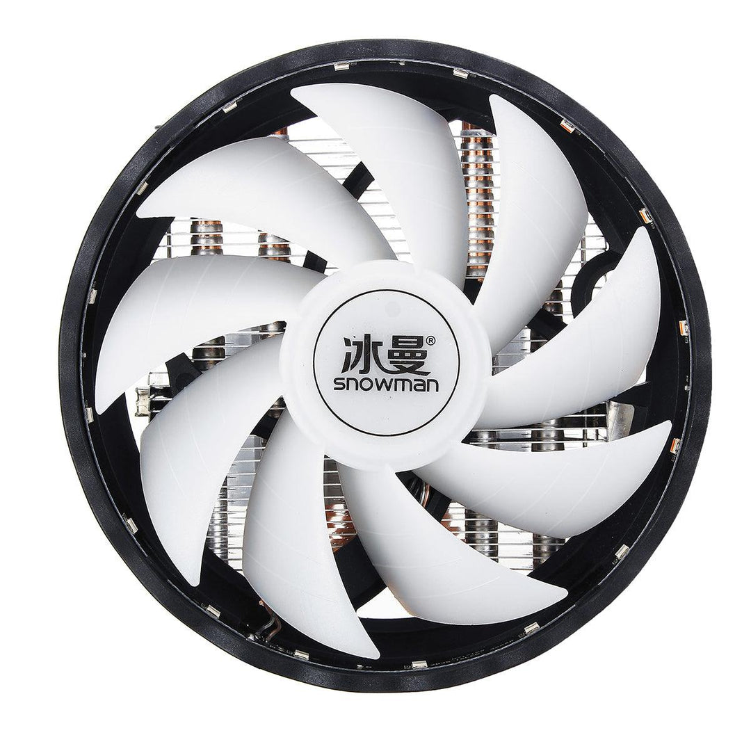 DC 12V 4Pin Colorful Backlight 120mm CPU Cooling Fan PC Heatsink for Intel/AMD For PC Computer Case - MRSLM