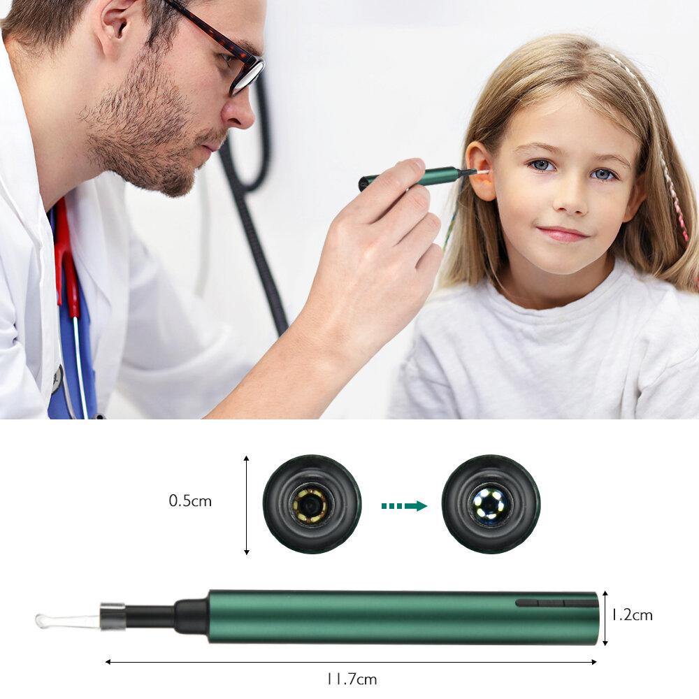 3.0mm Wireless WiFi Ear Pick Otoscope Camera Borescope Luminous Ear Wax Cleaning Teeth Oral Inspection Health Care 3.0/5.0MP - MRSLM