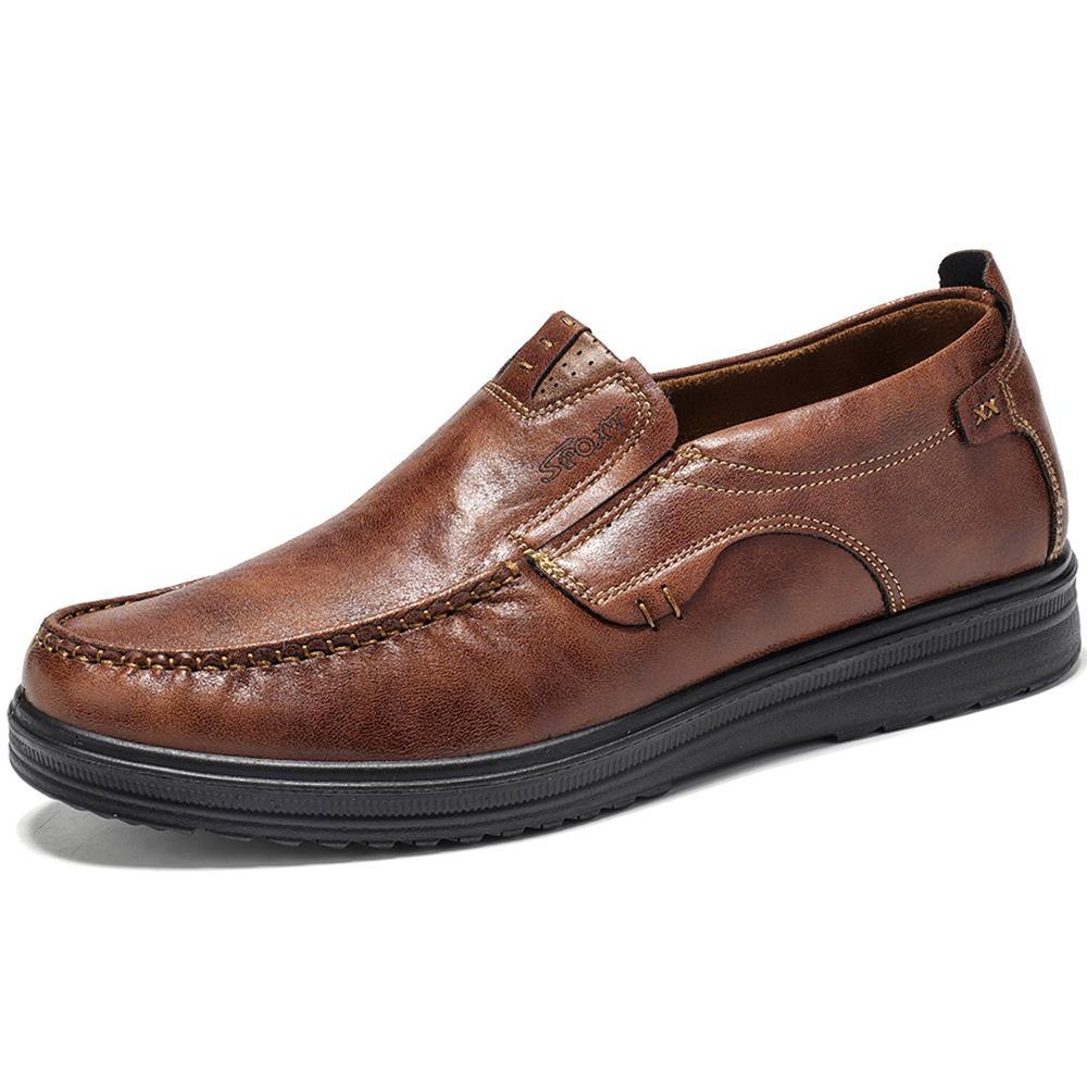 Menico Large Size Men Comfy Casual Microfiber Leather Oxfords Shoes - MRSLM