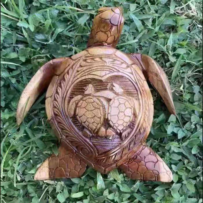 Hawaiian Turtle Statue Figurines Resin Crafts Creativity Desktop Ornaments Garden Home Decoration - MRSLM