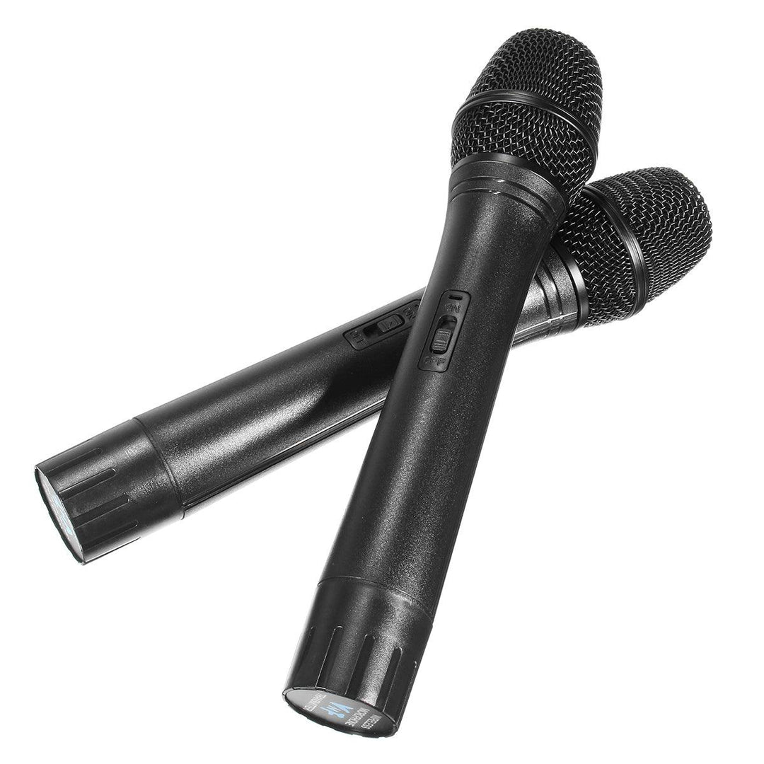 J.I.Y V-2 Wirelss Dual Microphone System for KTV Karaoke Speech Meeting Home Theatre System - MRSLM