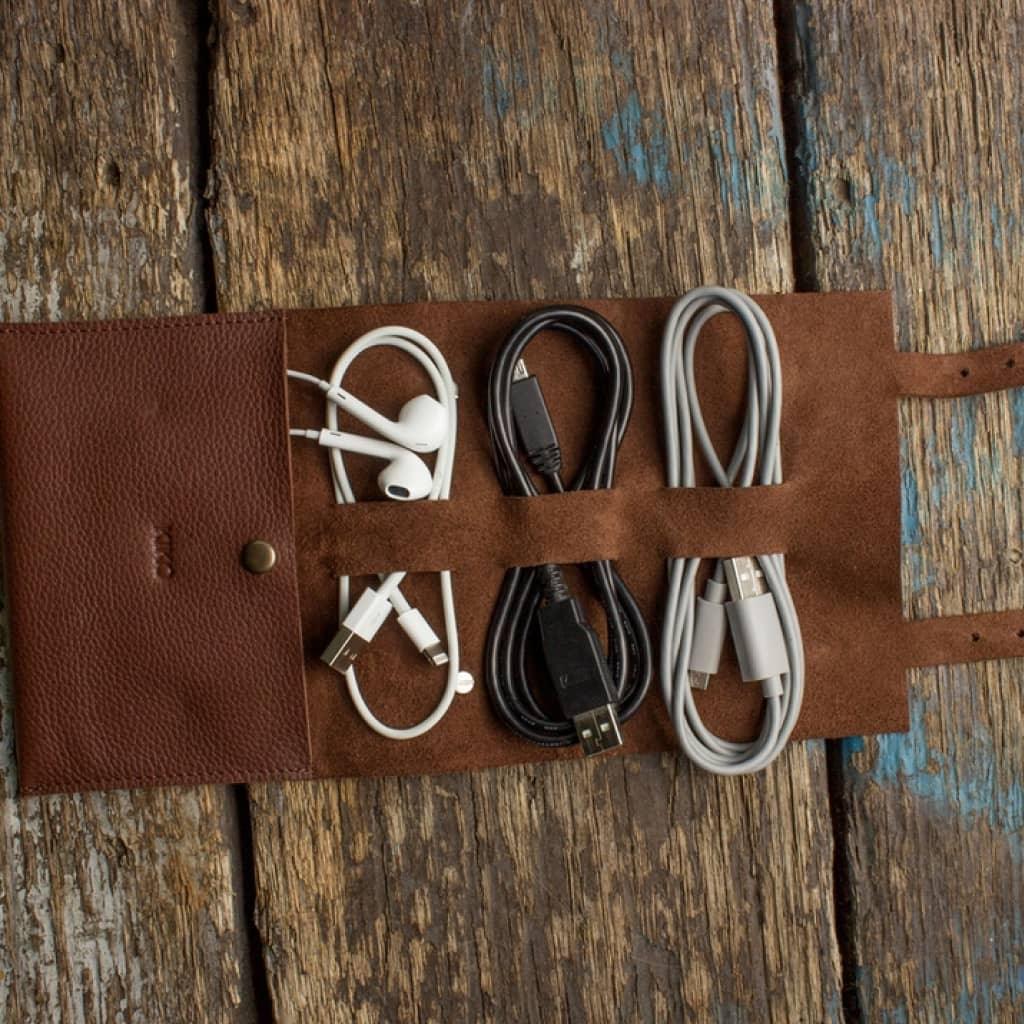 Brown Leather Cord Wrap - MRSLM