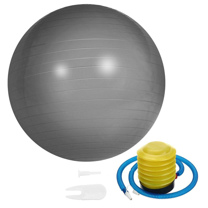 45cm Yoga Ball Fitness Sport Pilate Birthing Exercise Massage Gym Ball With Pump - MRSLM