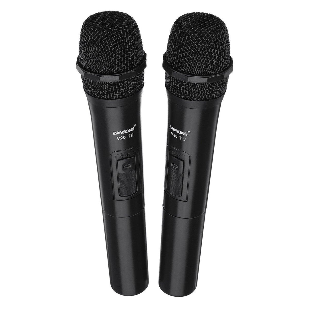 UHF USB 3.5mm 6.35mm Wireless Microphone Megaphone Mic with Receiver for Karaoke Speech Loudspeaker - MRSLM