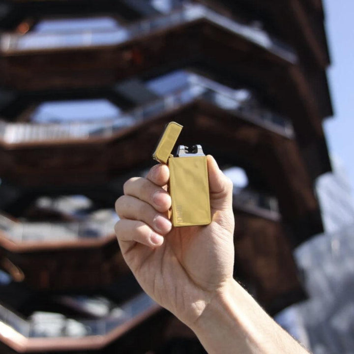 Golden Dual Arc Electric Lighter - MRSLM