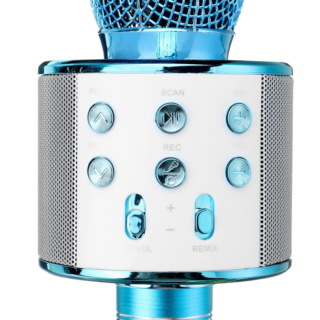 WS858 bluetooth 4.0 Wireless Microphone Speaker KTV Karaoke Player for Youtube Tiktok Live Broadcast - MRSLM