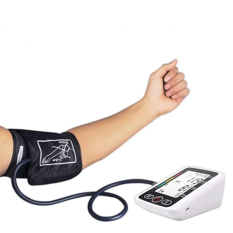 Boxym Wrist Blood Pressure Monitor Home Automatic BP Monitor Irregular Heart Beat Detection Cuff Arm Large LCD Displ Sphygmomanometer - MRSLM