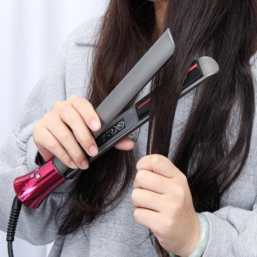 Heating Hair Styling Straightener Curler 35W Professional Hair Straightener LED Display Hair Styling Accessories - MRSLM