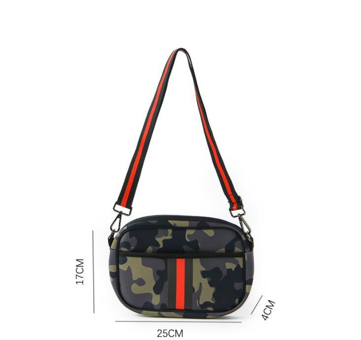 Fashion Neoprene One-shoulder Printed Diagonal Bag - MRSLM