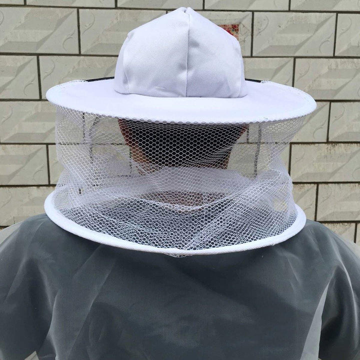 Anti-Bee Clothes Cap Veil Breathable Half Body Beekeeping Protective Suit Tool Anti Bird Net - MRSLM