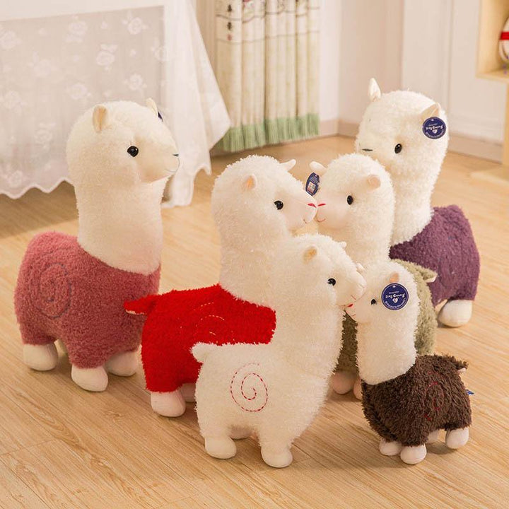 Cartoon Alpaca Plush Doll Toy Fabric Sheep Soft Stuffed Animal Plush Llama Yamma Child Baby Gift - MRSLM