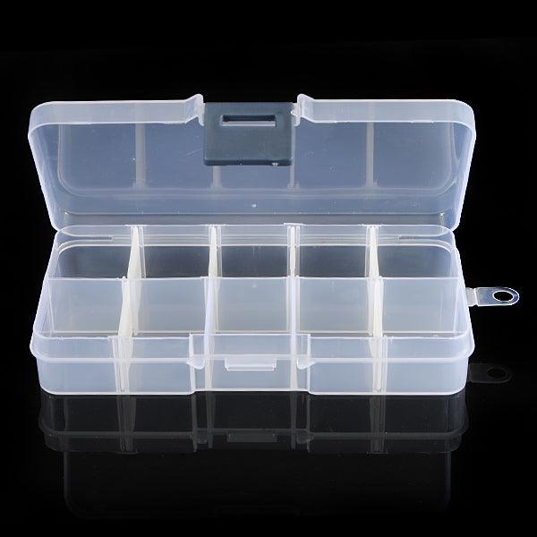 Adjustable Detachable Compartment Empty Storage Case Box 10 Cells For Nail Tip Gems Little Stuff - MRSLM
