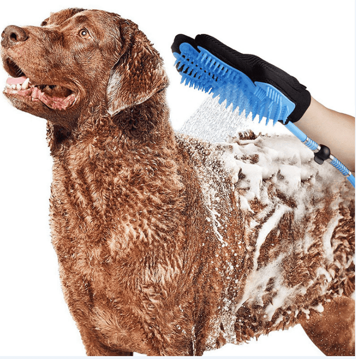 Pet Dog Shower Head Handheld Cat Bathing Shower Tool (Blue) - MRSLM