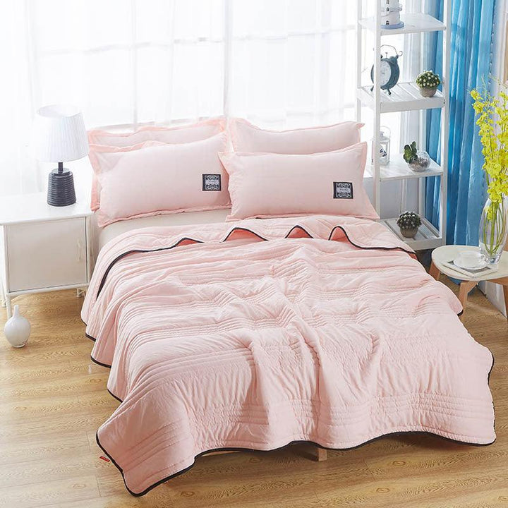 Cooling Blankets Pure Color Summer Quilt Plain Summer Cool Quilt Compressible Air-conditioning Quilt Quilt Blanket - MRSLM