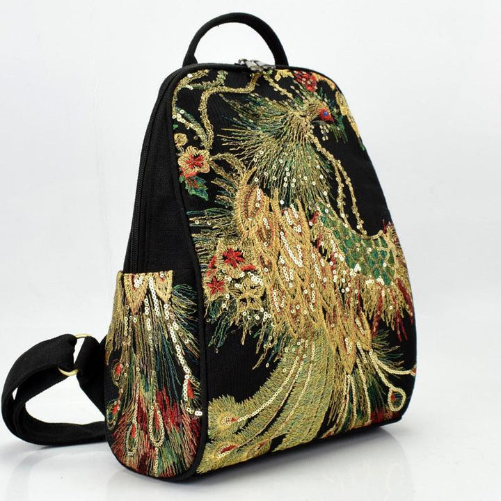 New Ethnic Embroidered Canvas Women's Bag - MRSLM