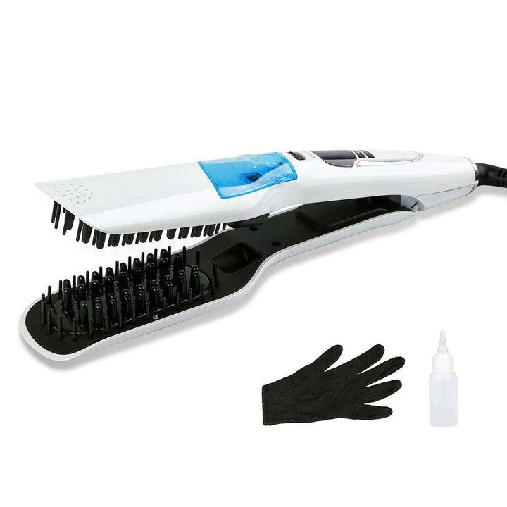 Authentic steam spray straightening comb hair straightener pull straight splint not to hurt the hair dry and wet one generation - MRSLM