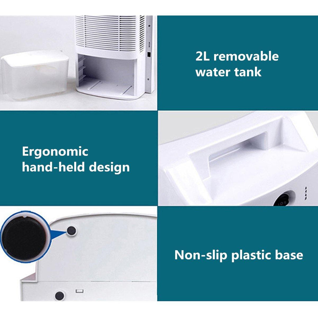 2L 220V Portable Home Office Air Dryer Electric Mini Desiccant Dehumidifier - MRSLM
