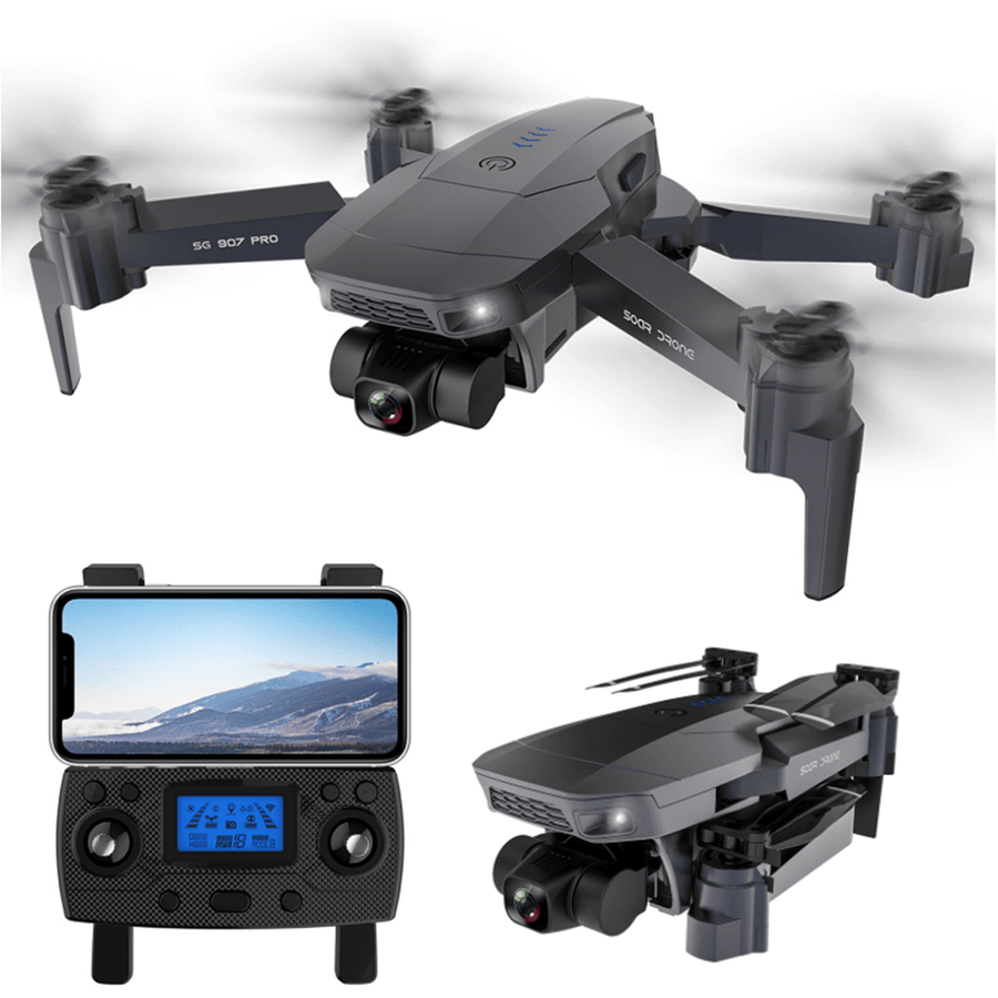 ZLRC SG907 Pro 5G WIFI FPV GPS With 4K HD Dual Camera Two-axis Gimbal Optical Flow Positioning Foldable RC Drone Quadcopter RTF - MRSLM