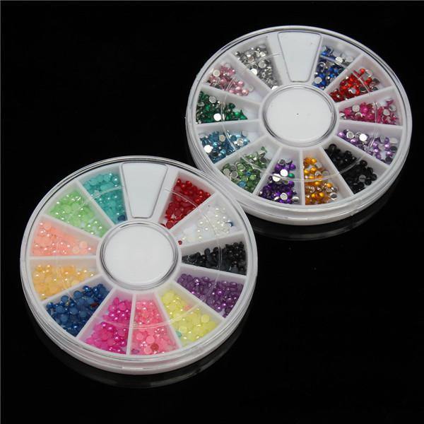 42 Colors Nail Art Set Manicure Kit Gel Polish Acrylic Glitter Powder File Tips Decoration Display - MRSLM