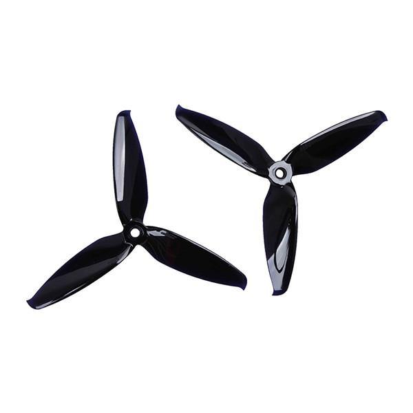 2 Pairs Gemfan Flash 5552 5.5x5.2 PC 3-blade Propeller 5mm Mounting Hole for RC FPV Racing Drone - MRSLM