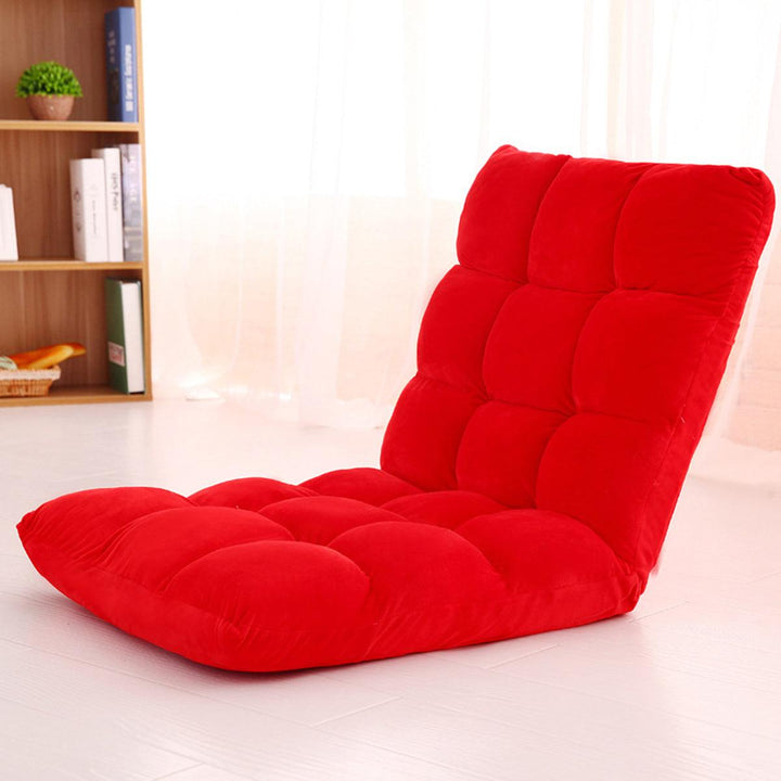 Adjustable Lazy Sofa Cushioned Floor Lounge Chair Living Room Leisure Chaise Chair - MRSLM
